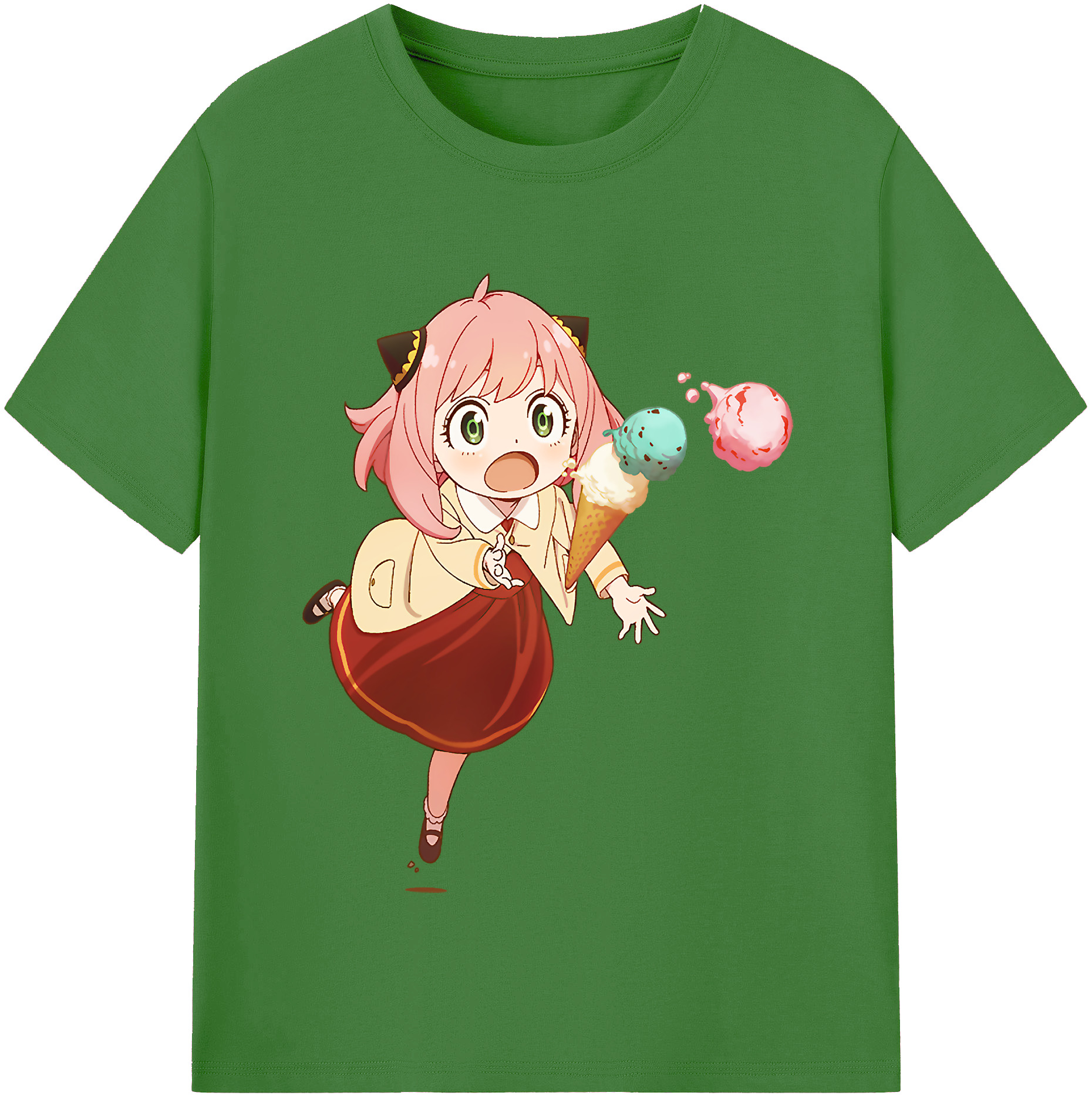（画像用） SPY×FAMILY间谍家家酒 レディースカジュアルプリントTシャツ（綿100％）